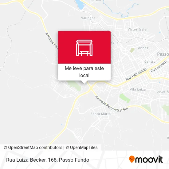 Rua Luiza Becker, 168 mapa