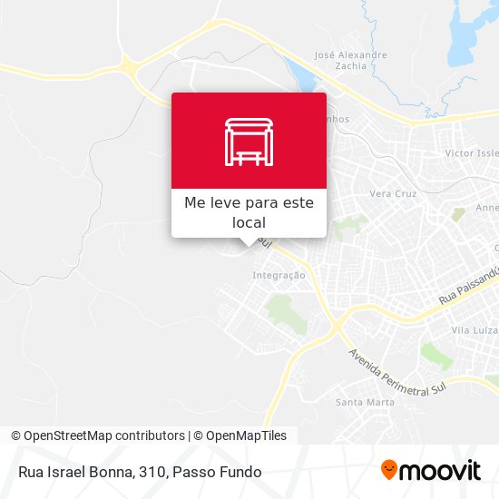 Rua Israel Bonna, 310 mapa