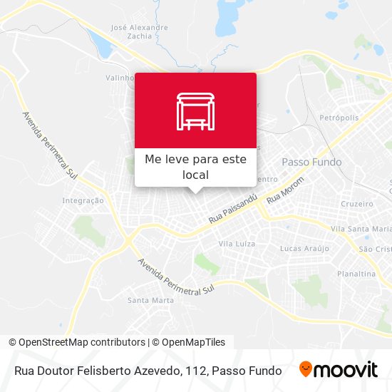 Rua Doutor Felisberto Azevedo, 112 mapa