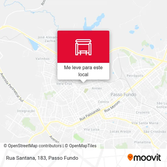 Rua Santana, 183 mapa