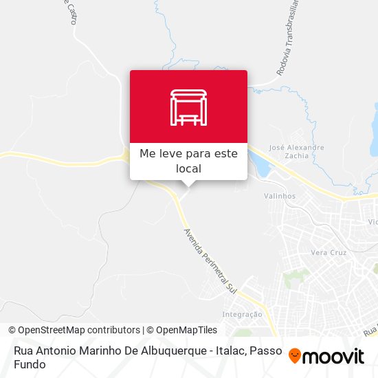 Rua Antonio Marinho De Albuquerque - Italac mapa
