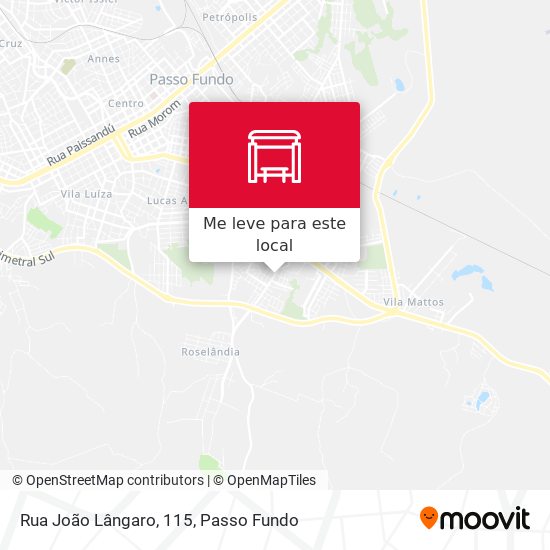 Rua João Lângaro, 115 mapa