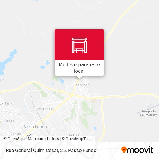 Rua General Quim César, 25 mapa