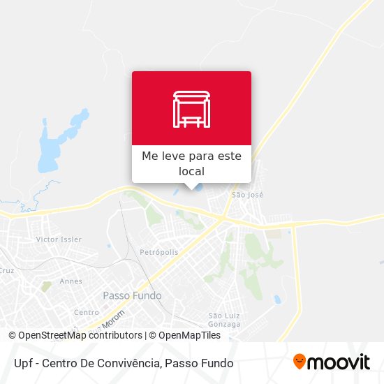 Upf - Centro De Convivência mapa