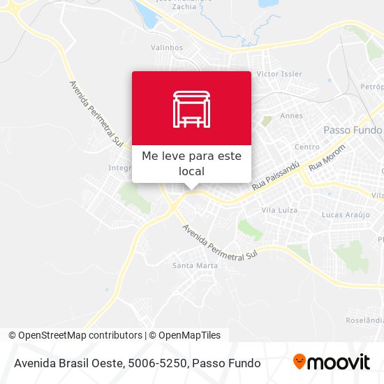 Avenida Brasil Oeste, 5006-5250 mapa