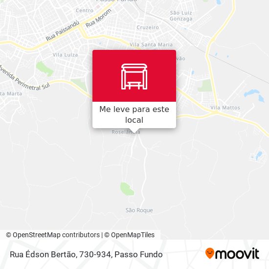 Rua Édson Bertão, 730-934 mapa