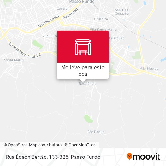 Rua Édson Bertão, 133-325 mapa