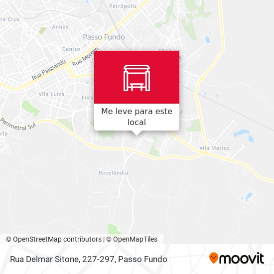 Rua Delmar Sitone, 227-297 mapa