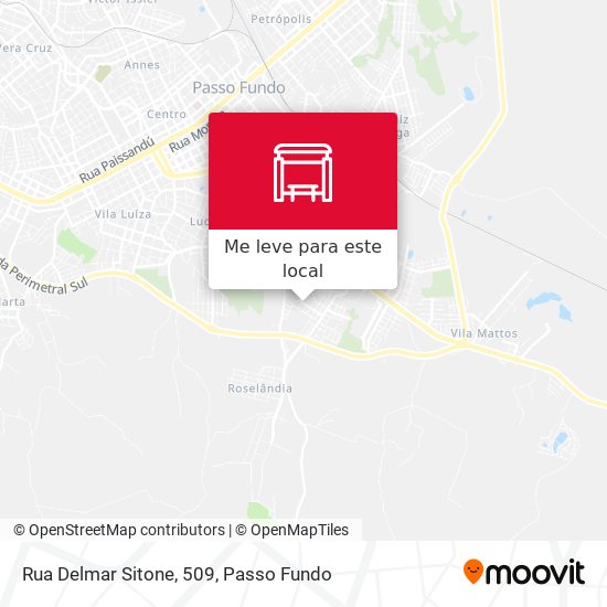 Rua Delmar Sitone, 509 mapa