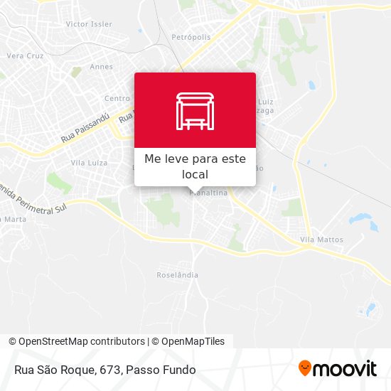 Rua São Roque, 673 mapa