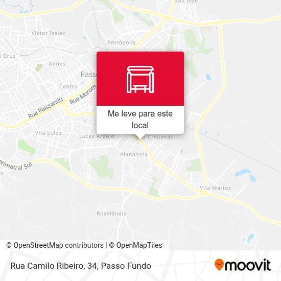 Rua Camilo Ribeiro, 34 mapa