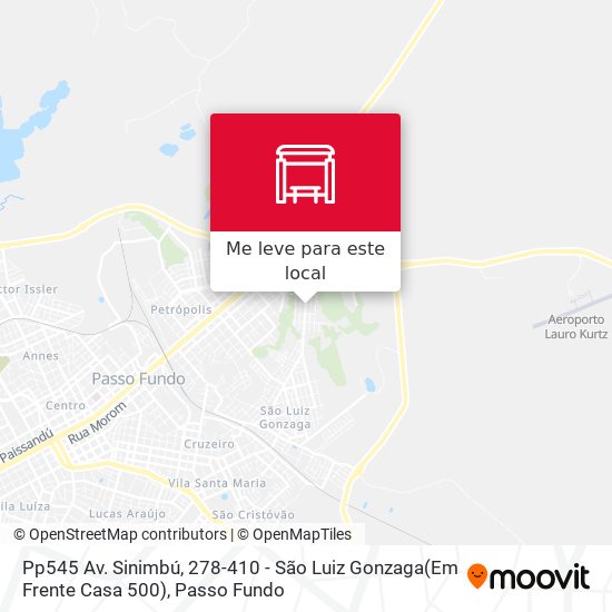 Pp545 Av. Sinimbú, 278-410 - São Luiz Gonzaga(Em Frente Casa 500) mapa