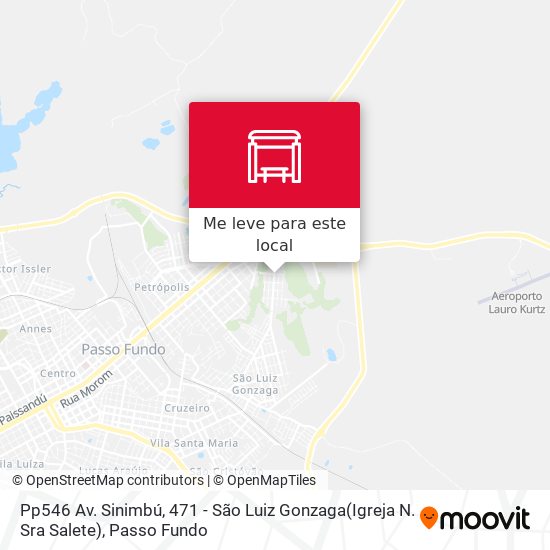 Pp546 Av. Sinimbú, 471 - São Luiz Gonzaga(Igreja N. Sra Salete) mapa