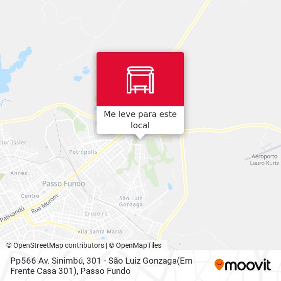 Pp566 Av. Sinimbú, 301 - São Luiz Gonzaga(Em Frente Casa 301) mapa