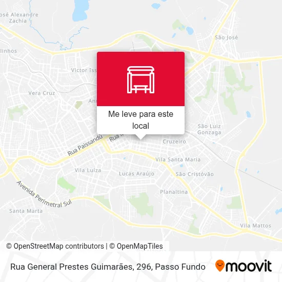 Rua General Prestes Guimarães, 296 mapa