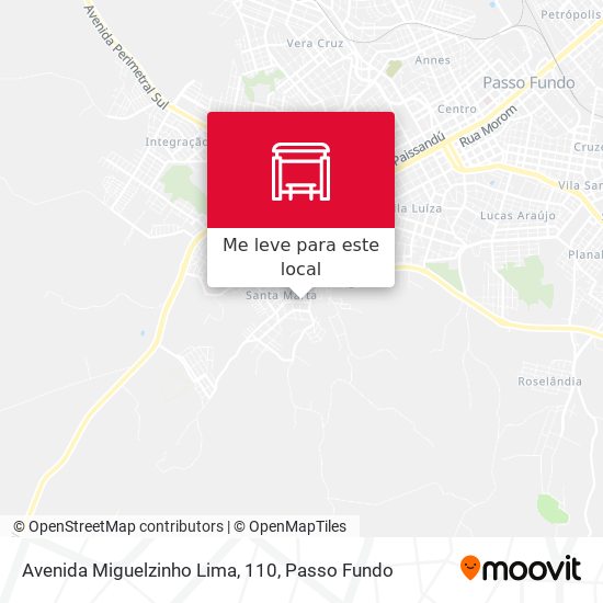 Avenida Miguelzinho Lima, 110 mapa