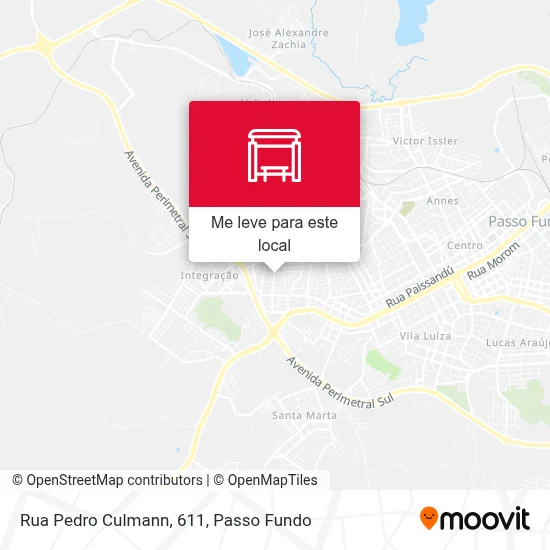Rua Pedro Culmann, 611 mapa