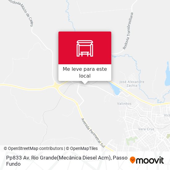 Pp833 Av. Rio Grande(Mecânica Diesel Acm) mapa