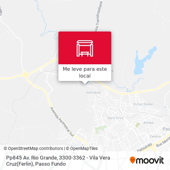 Pp845 Av. Rio Grande, 3300-3362 - Vila Vera Cruz(Ferlin) mapa