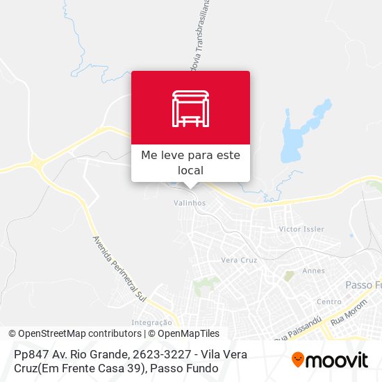 Pp847 Av. Rio Grande, 2623-3227 - Vila Vera Cruz(Em Frente Casa 39) mapa