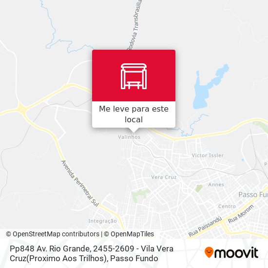 Pp848 Av. Rio Grande, 2455-2609 - Vila Vera Cruz(Proximo Aos Trilhos) mapa