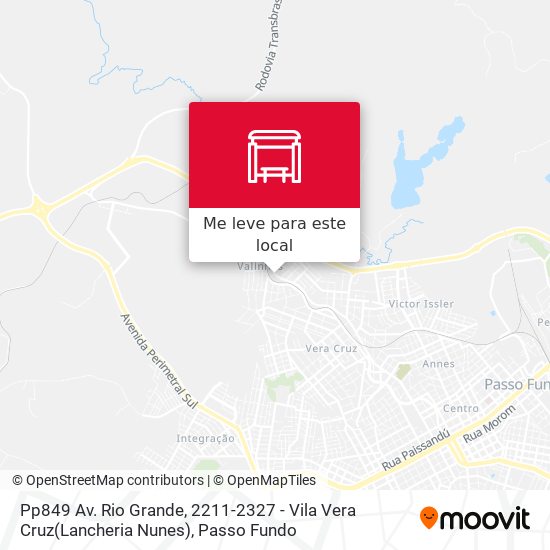 Pp849 Av. Rio Grande, 2211-2327 - Vila Vera Cruz(Lancheria Nunes) mapa