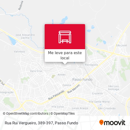 Rua Rui Vergueiro, 389-397 mapa