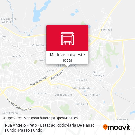 Rua Ângelo Preto - Estação Rodoviária De Passo Fundo mapa