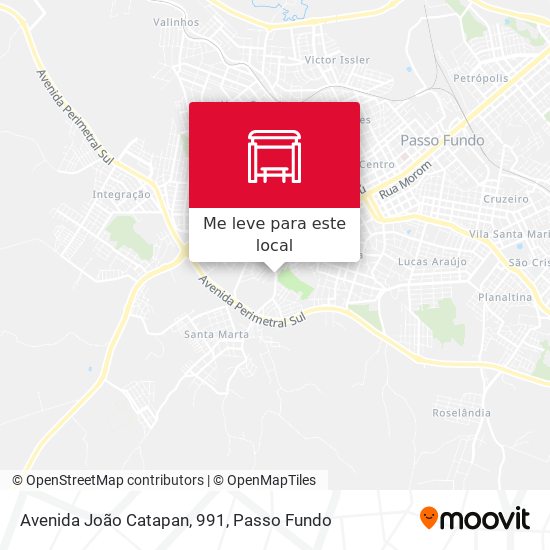 Avenida João Catapan, 991 mapa