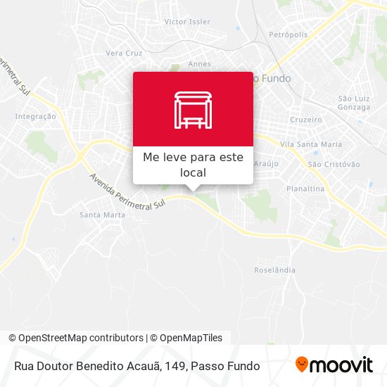 Rua Doutor Benedito Acauã, 149 mapa