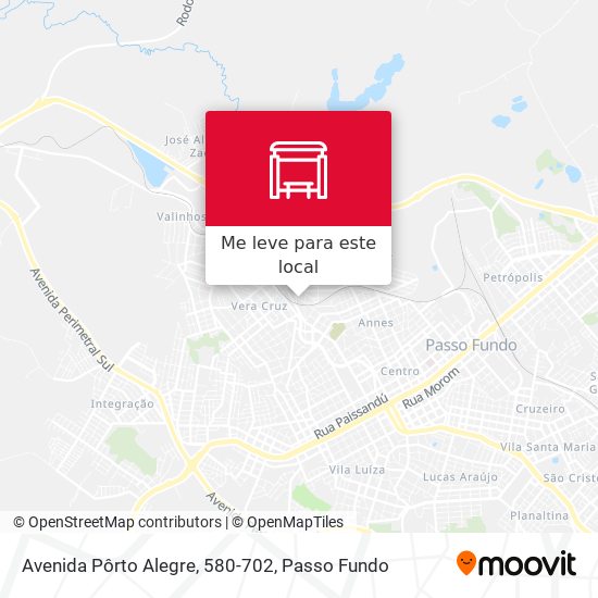 Avenida Pôrto Alegre, 580-702 mapa