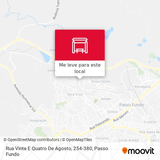 Rua Vinte E Quatro De Agosto, 254-380 mapa