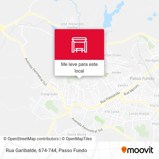 Rua Garibalde, 674-744 mapa