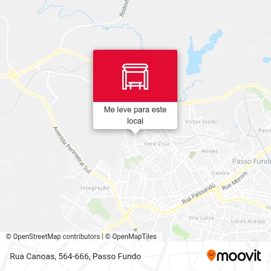 Rua Canoas, 564-666 mapa