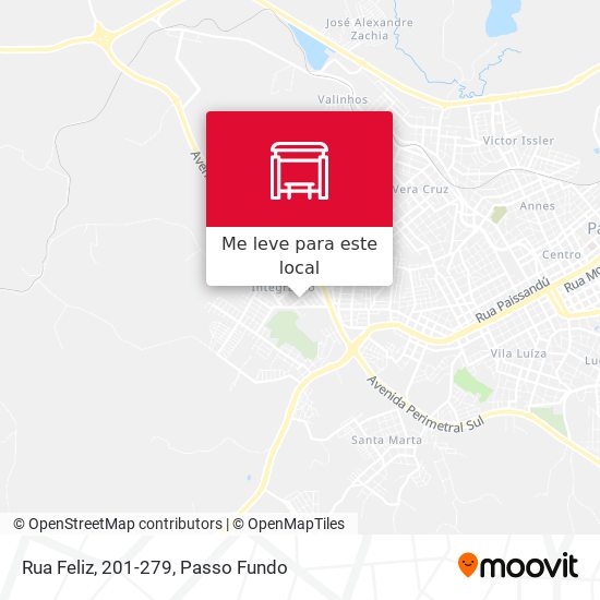 Rua Feliz, 201-279 mapa