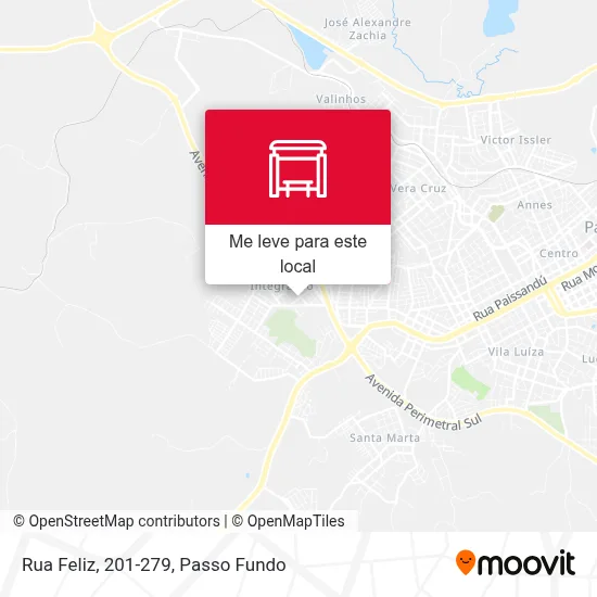 Rua Feliz, 201-279 mapa