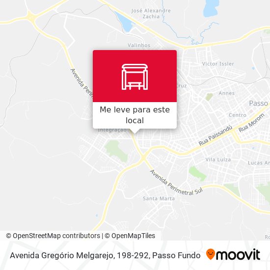 Avenida Gregório Melgarejo, 198-292 mapa