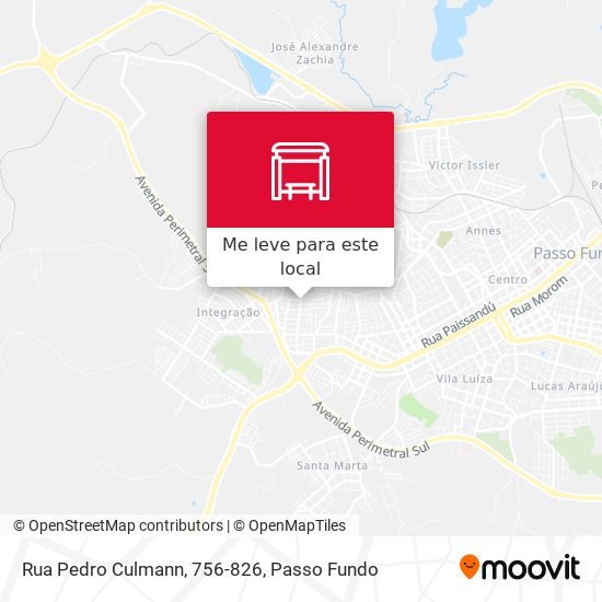 Rua Pedro Culmann, 756-826 mapa