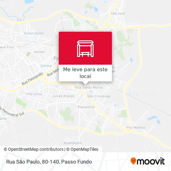 Rua São Paulo, 80-140 mapa