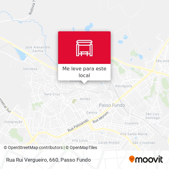 Rua Rui Vergueiro, 660 mapa