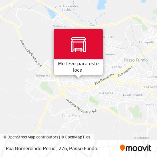 Rua Gomercindo Peruci, 276 mapa