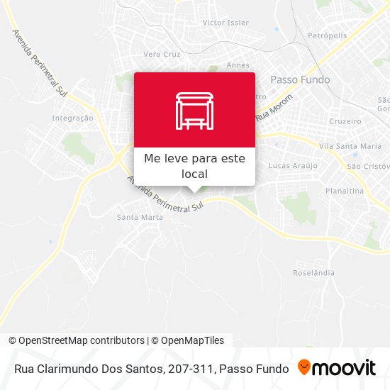 Rua Clarimundo Dos Santos, 207-311 mapa