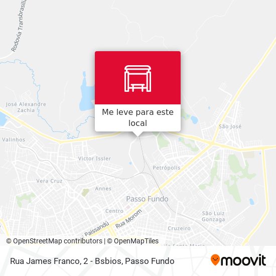 Rua James Franco, 2 - Bsbios mapa