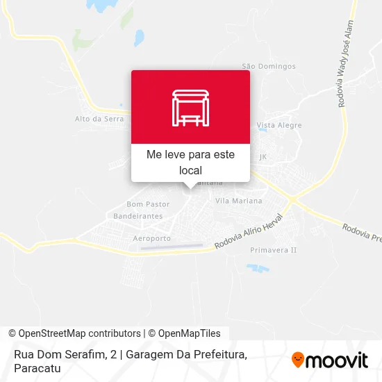 Rua Dom Serafim, 2 | Garagem Da Prefeitura mapa