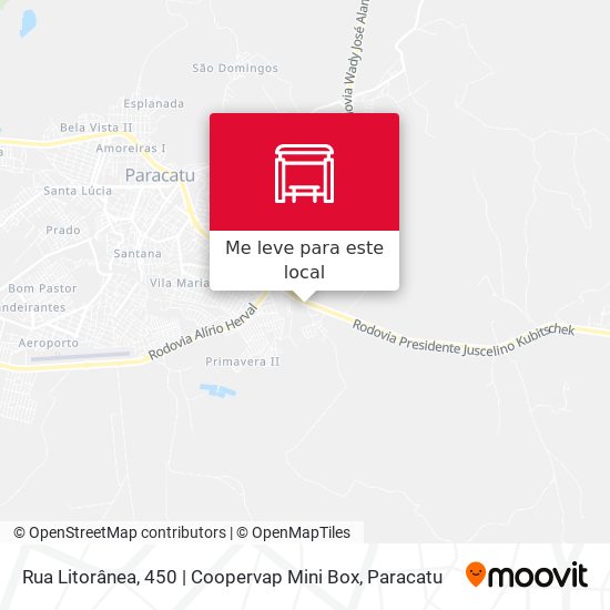 Rua Litorânea, 450 | Coopervap Mini Box mapa