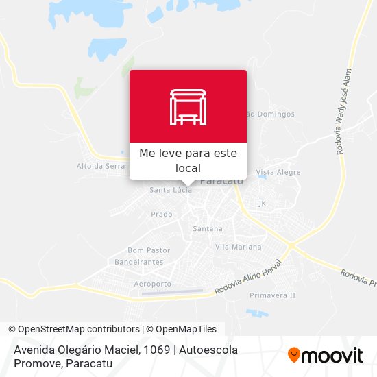 Avenida Olegário Maciel, 1069 | Autoescola Promove mapa