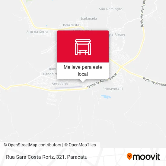 Rua Sara Costa Roriz, 321 mapa