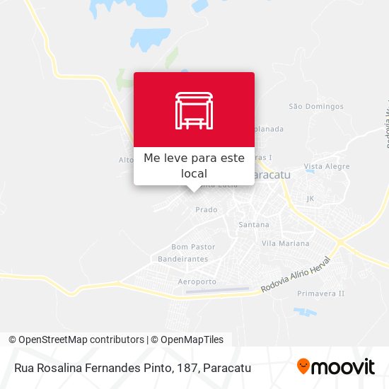 Rua Rosalina Fernandes Pinto, 187 mapa