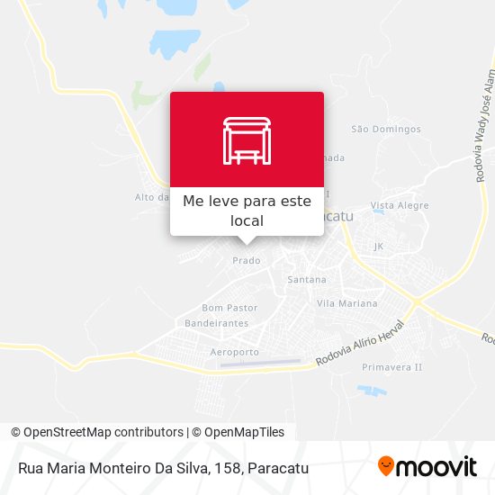 Rua Maria Monteiro Da Silva, 158 mapa