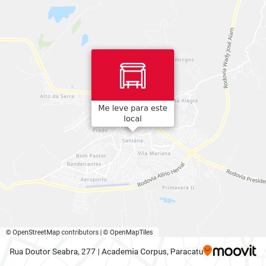 Rua Doutor Seabra, 277 | Academia Corpus mapa